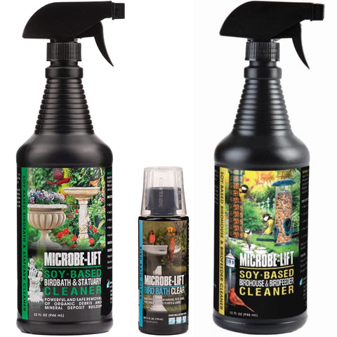 MICROBE-LIFT envase frontal del kit mostrando productos y limpieza efectiva