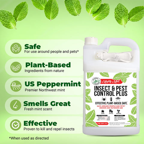 Mighty Mint etiqueta con ingredientes naturales y beneficios visibles