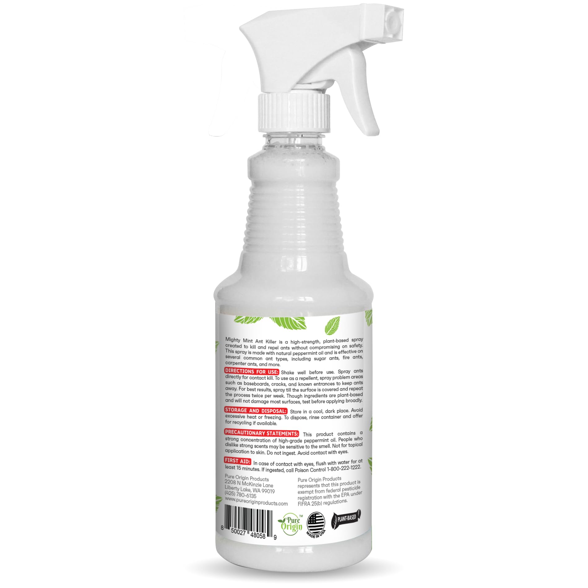 Mighty Mint empaque con instrucciones legibles y consejos de uso