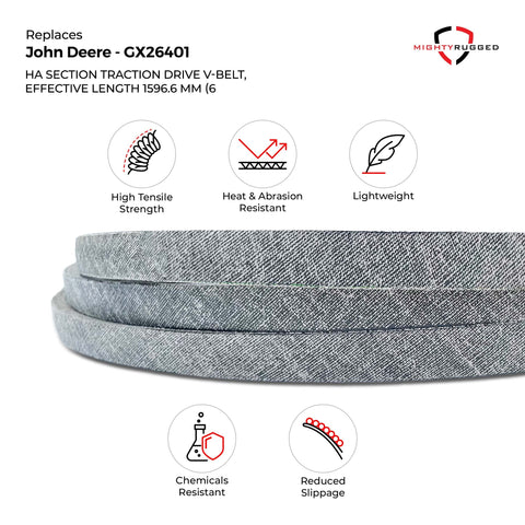MightyRugged correa junto a regla para confirmar 62,9" exactos