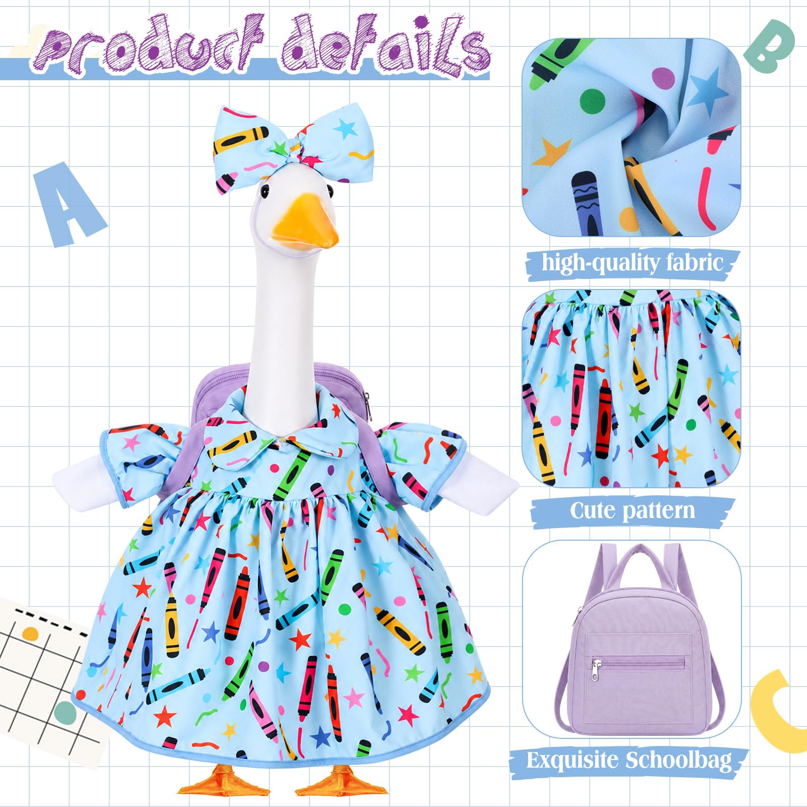 Mindsoft mochila celeste mostrando color y ajuste decorativo
