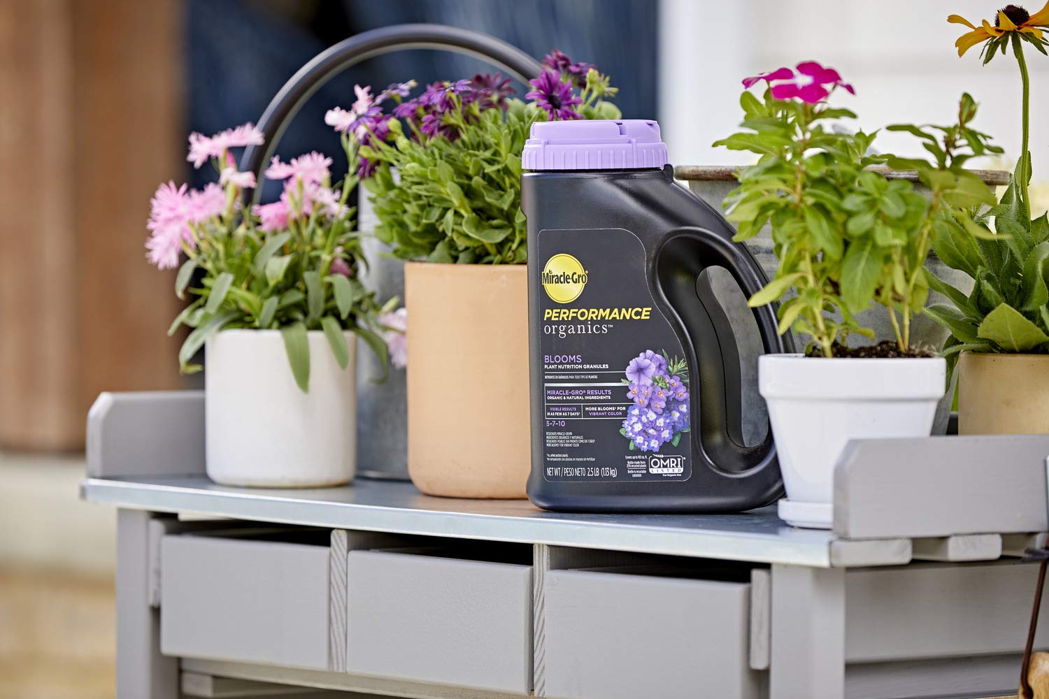 Miracle-Gro comparación de tamaño del envase para planificar cobertura