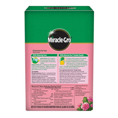 Miracle-Gro polvo soluble en primer plano, fácil disolución y mezcla rápida