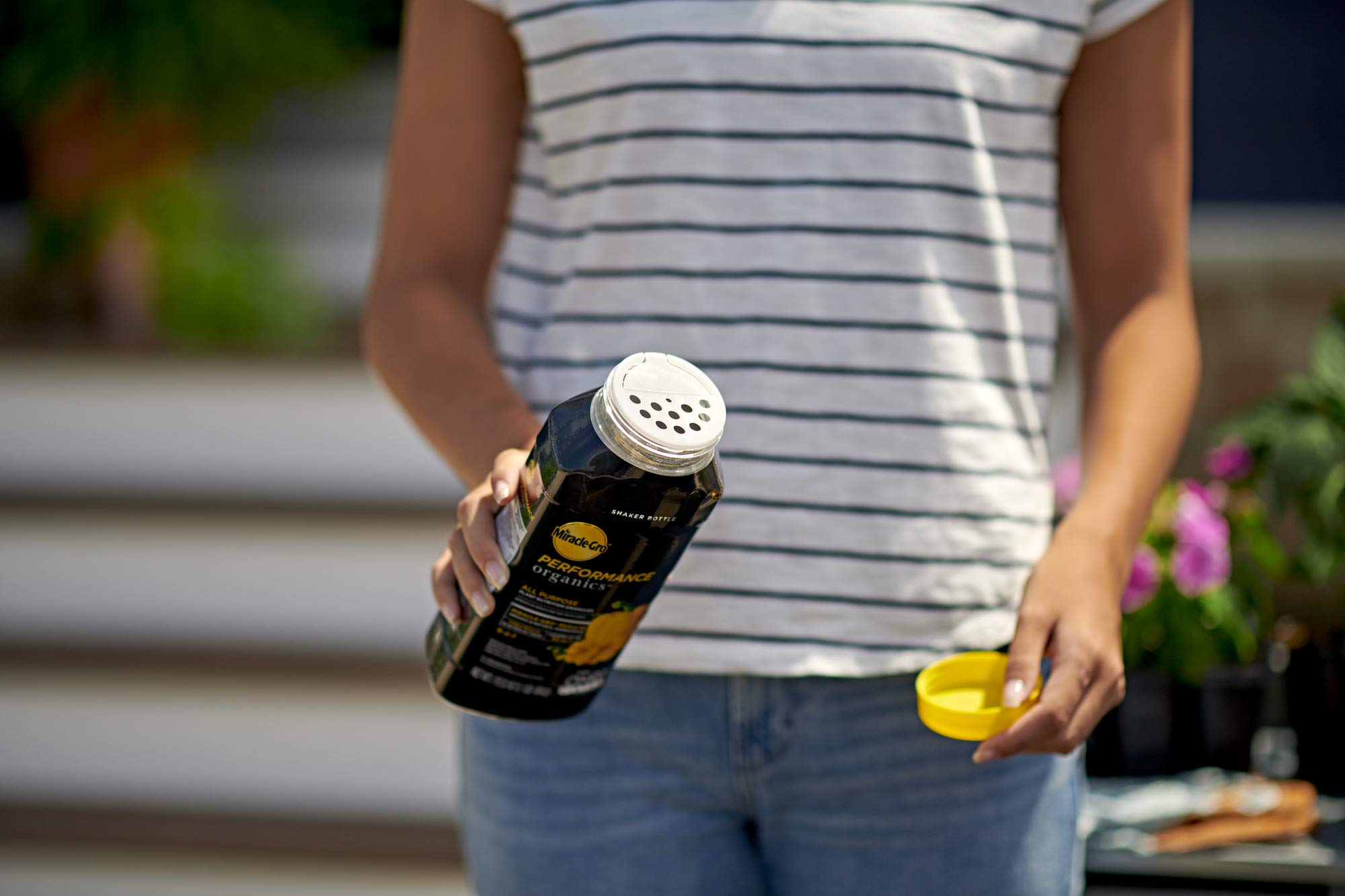 Miracle-Gro detalle de la tapa dosificadora para aplicación precisa