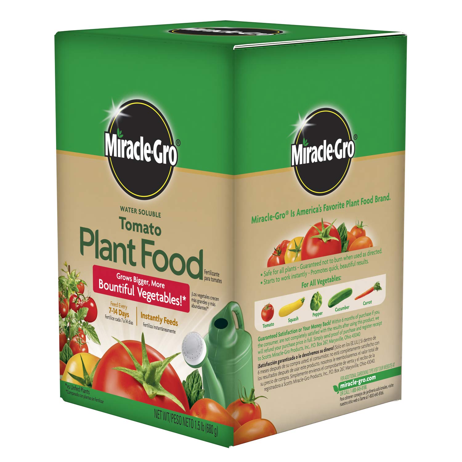 Miracle-Gro en huerto urbano ilustrando mayor productividad de cultivos