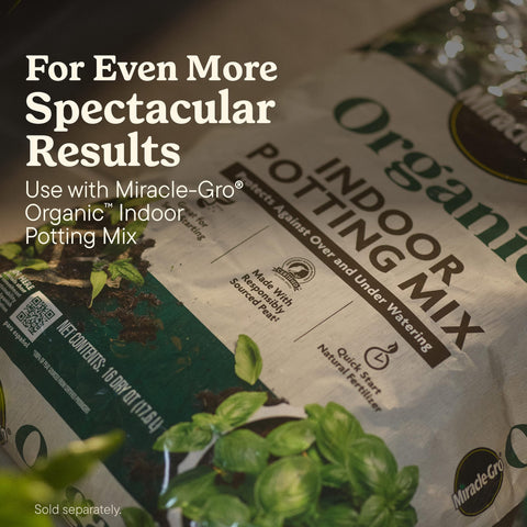 Miracle-Gro etiqueta con ingredientes de origen vegetal y explicación