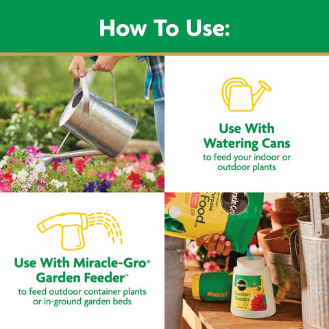 Miracle-Gro etiqueta NPK 24-8-16 resaltando nutrientes esenciales