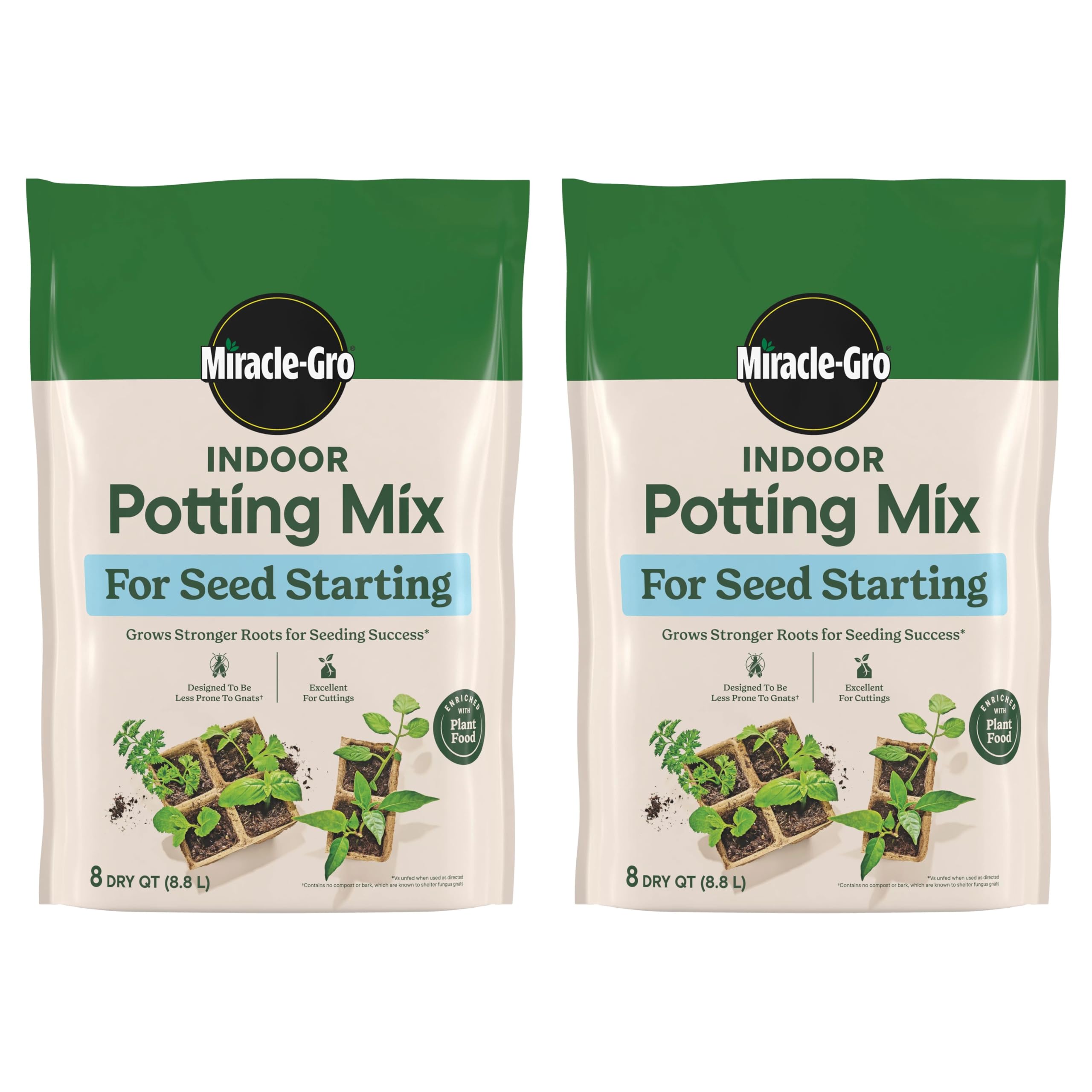 Miracle-Gro frente del paquete mostrando presentación y beneficios