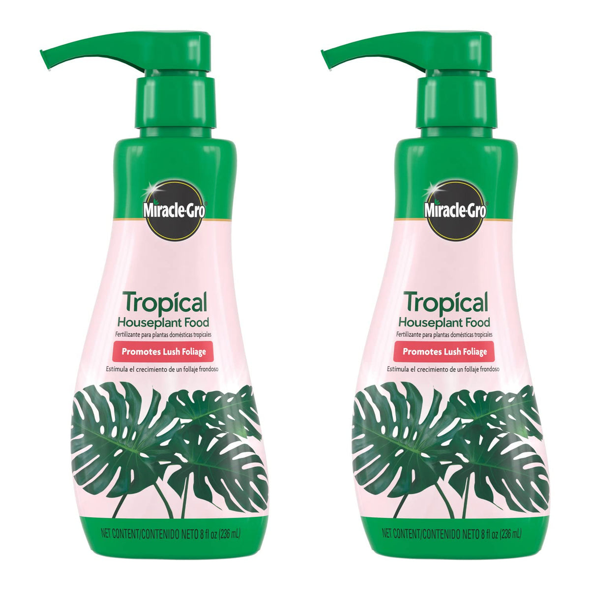 Miracle-Gro frontal del envase mostrando diseño y dosis clara