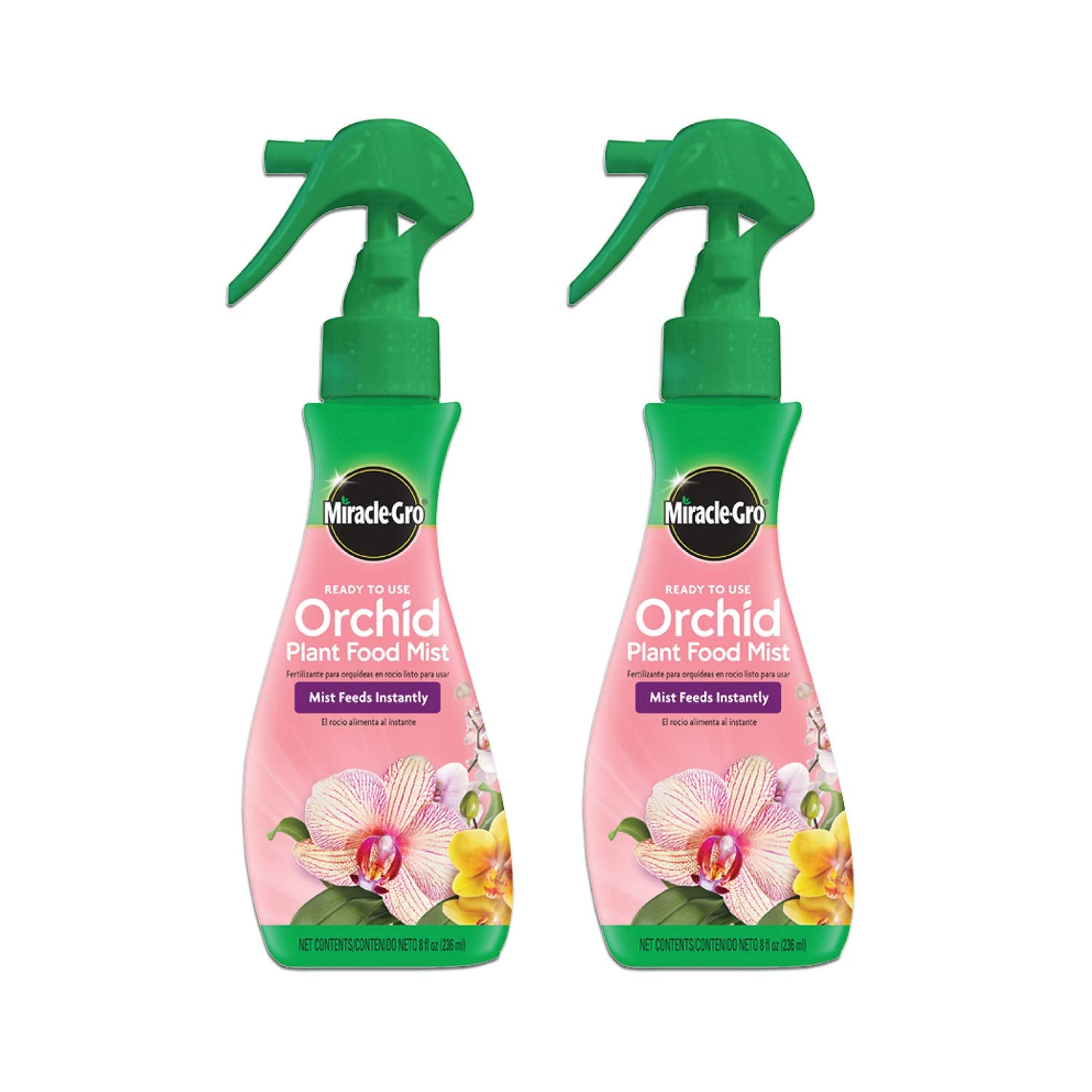 Miracle-Gro frontal del pack mostrando dos envases y beneficios de uso