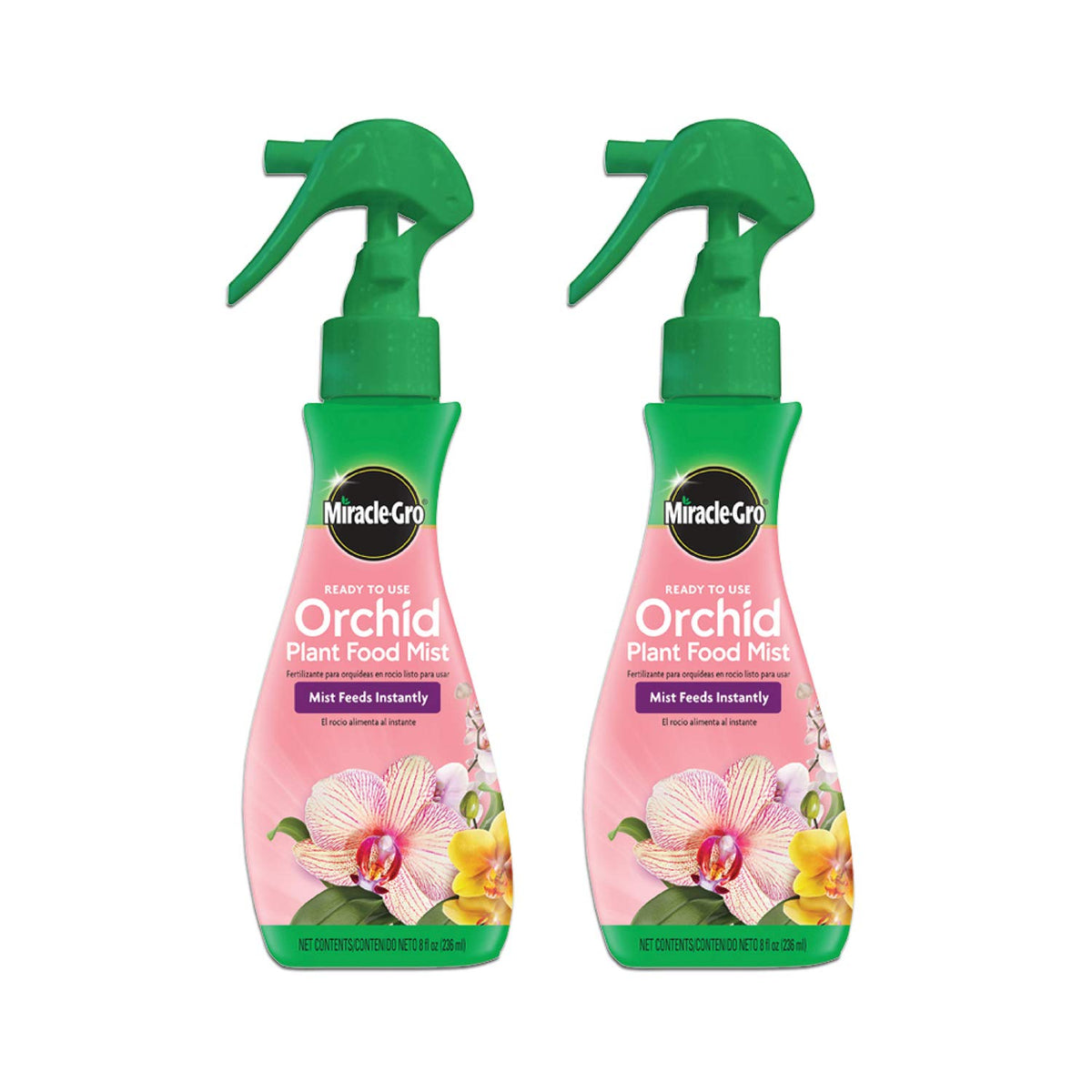 Miracle-Gro frontal del pack mostrando dos envases y beneficios de uso