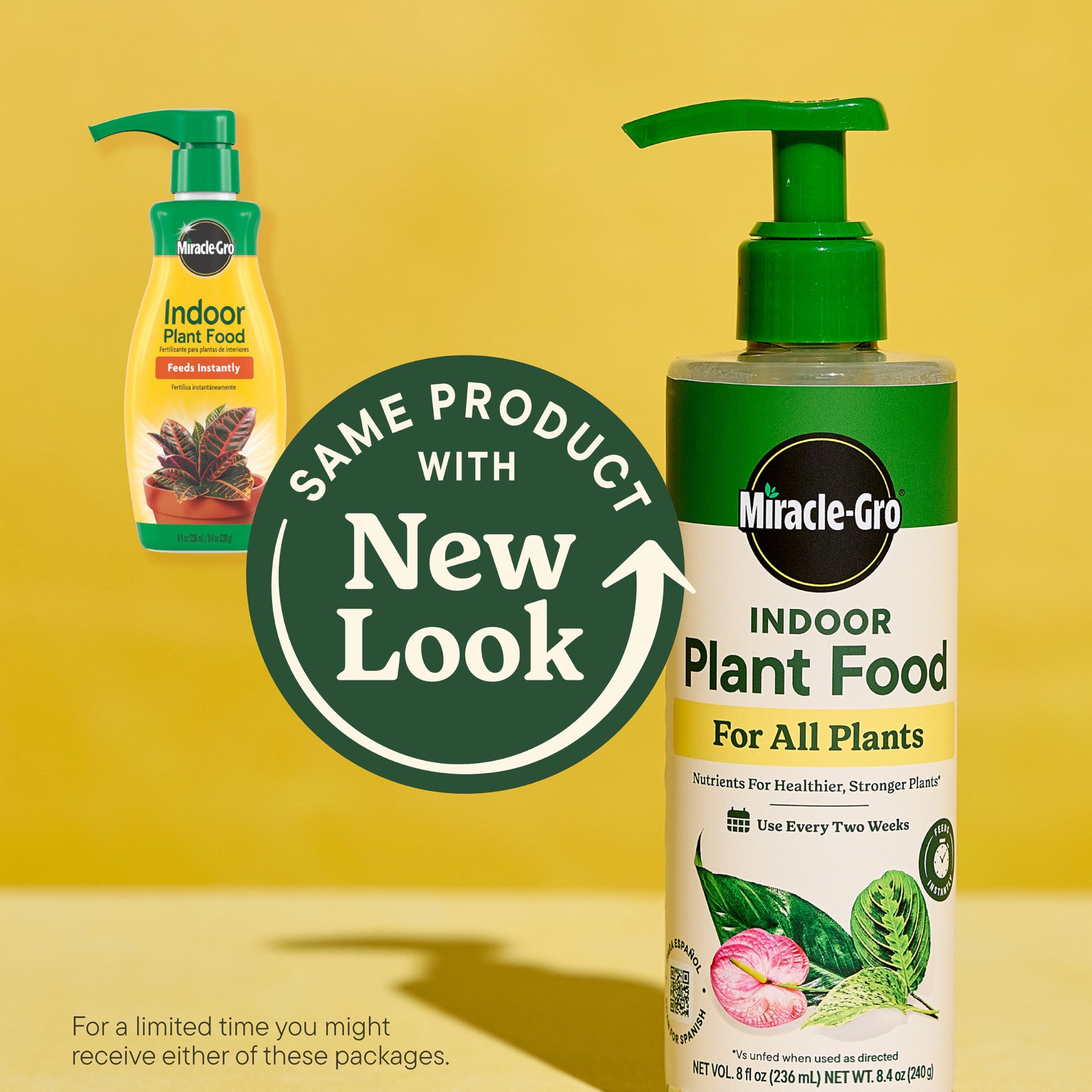 Miracle-Gro botella de alimento líquido lista para nutrir plantas rápidamente