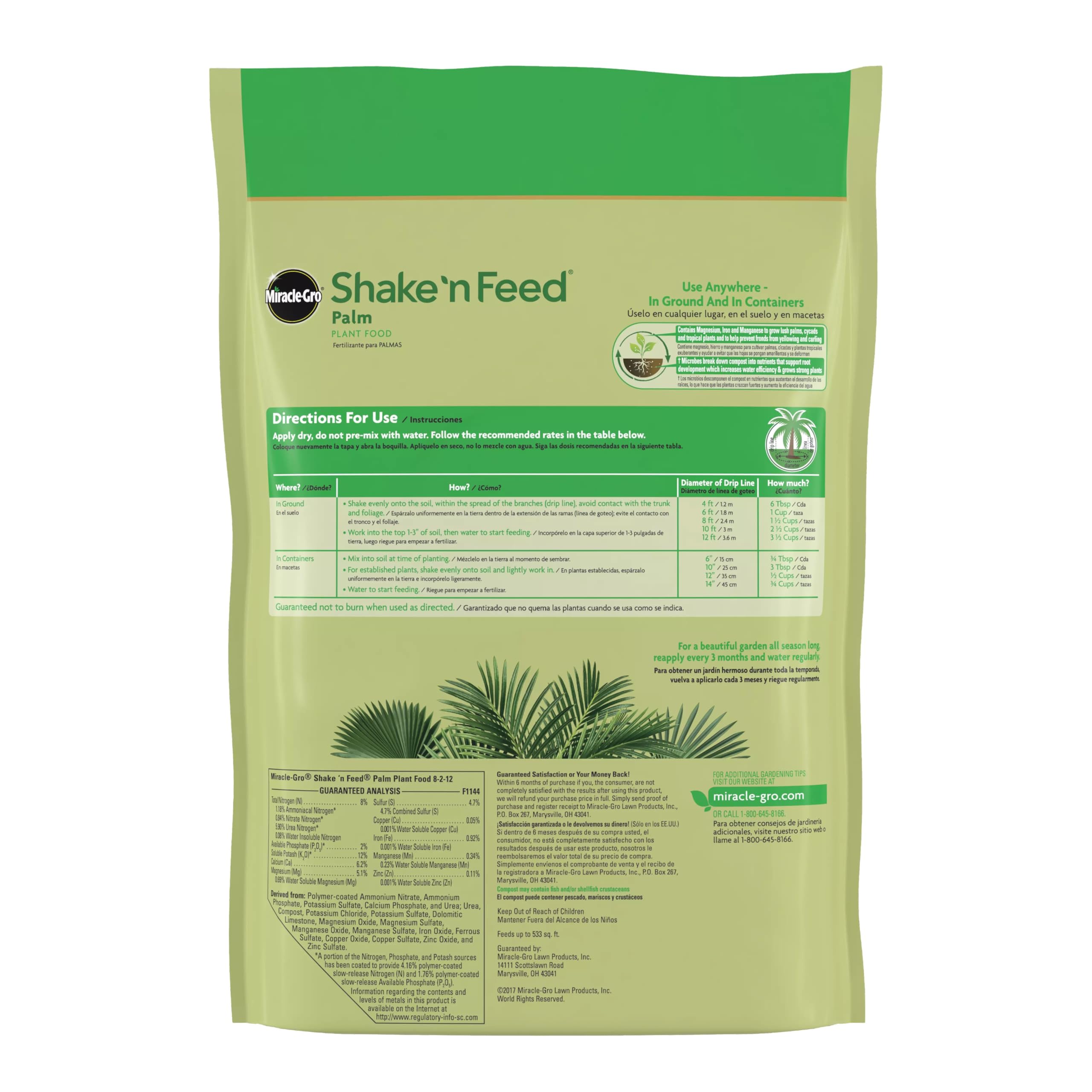 Miracle-Gro suelo con raíces robustas beneficiadas por el compost