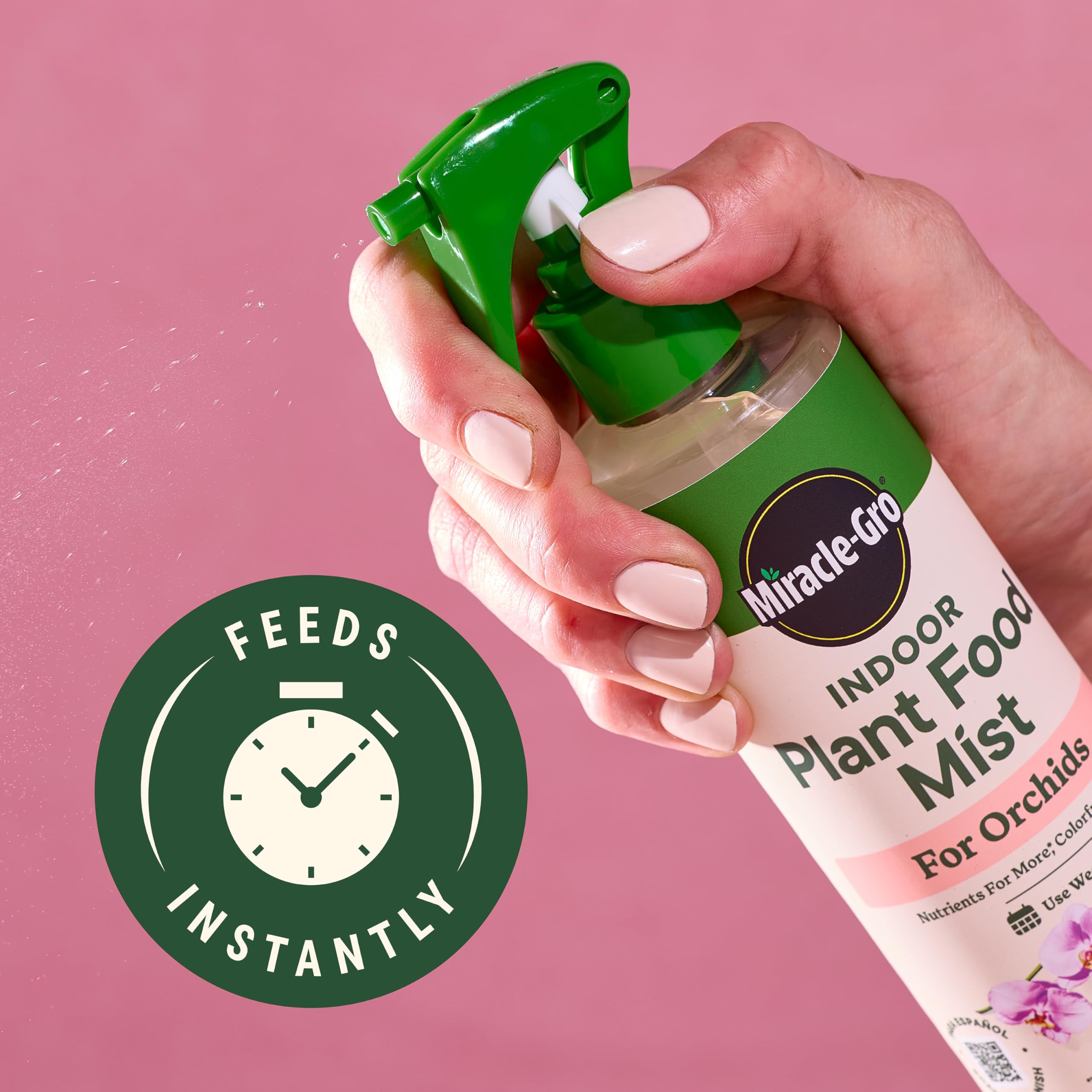 Miracle-Gro detalle de la botella del spray nutritivo fácil de usar