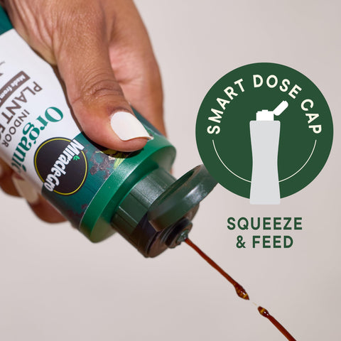 Miracle-Gro detalle de la tapa dosificadora para medición precisa