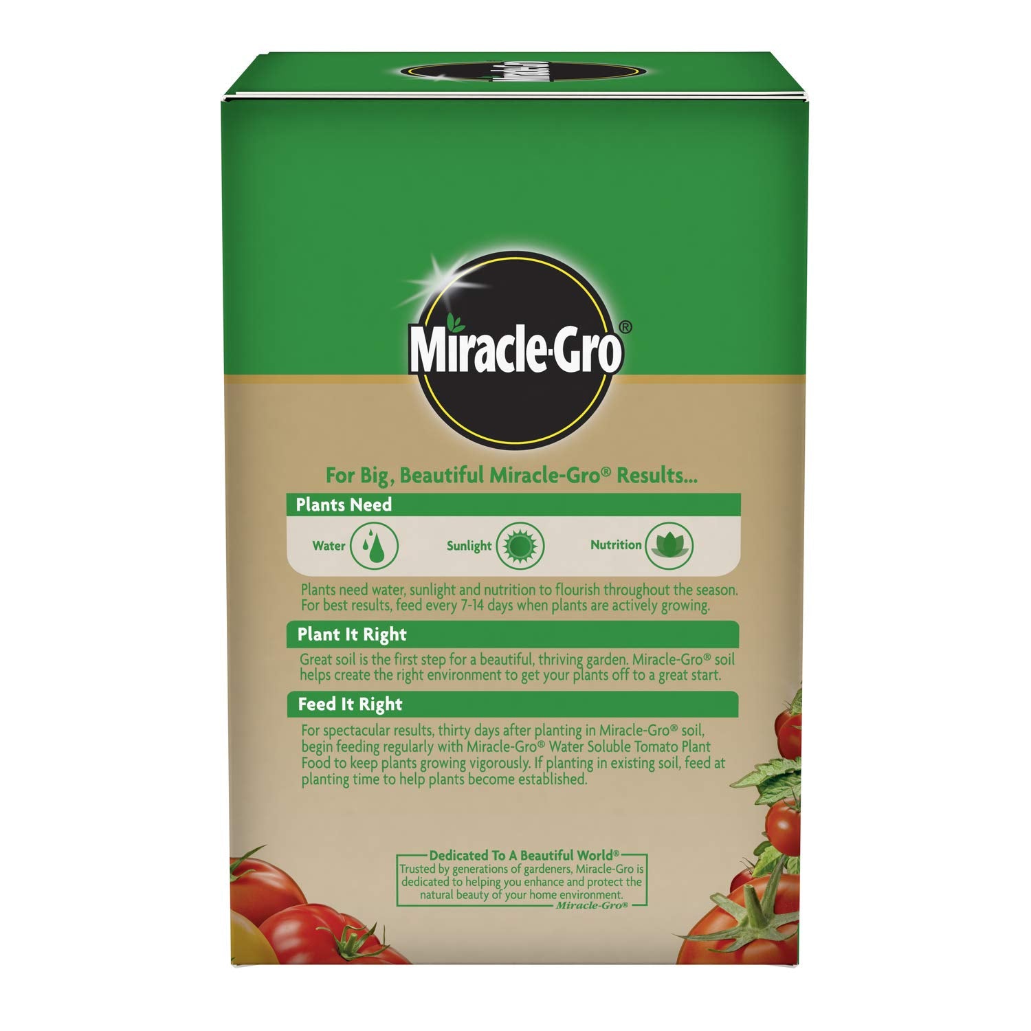 Miracle-Gro uso con Garden Feeder para dosificación sencilla y uniforme