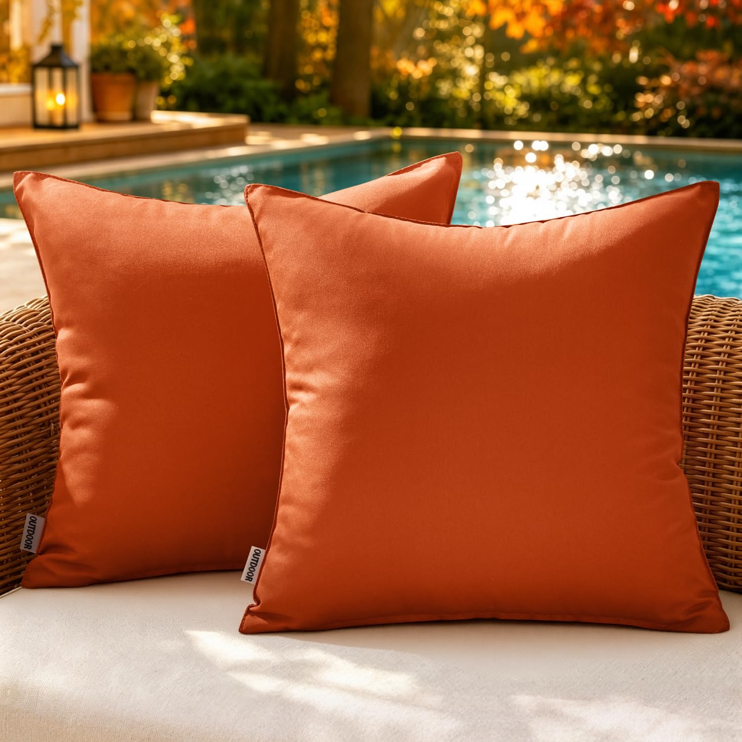 MIULEE funda frontal burnt brick visible y resistente al aire libre