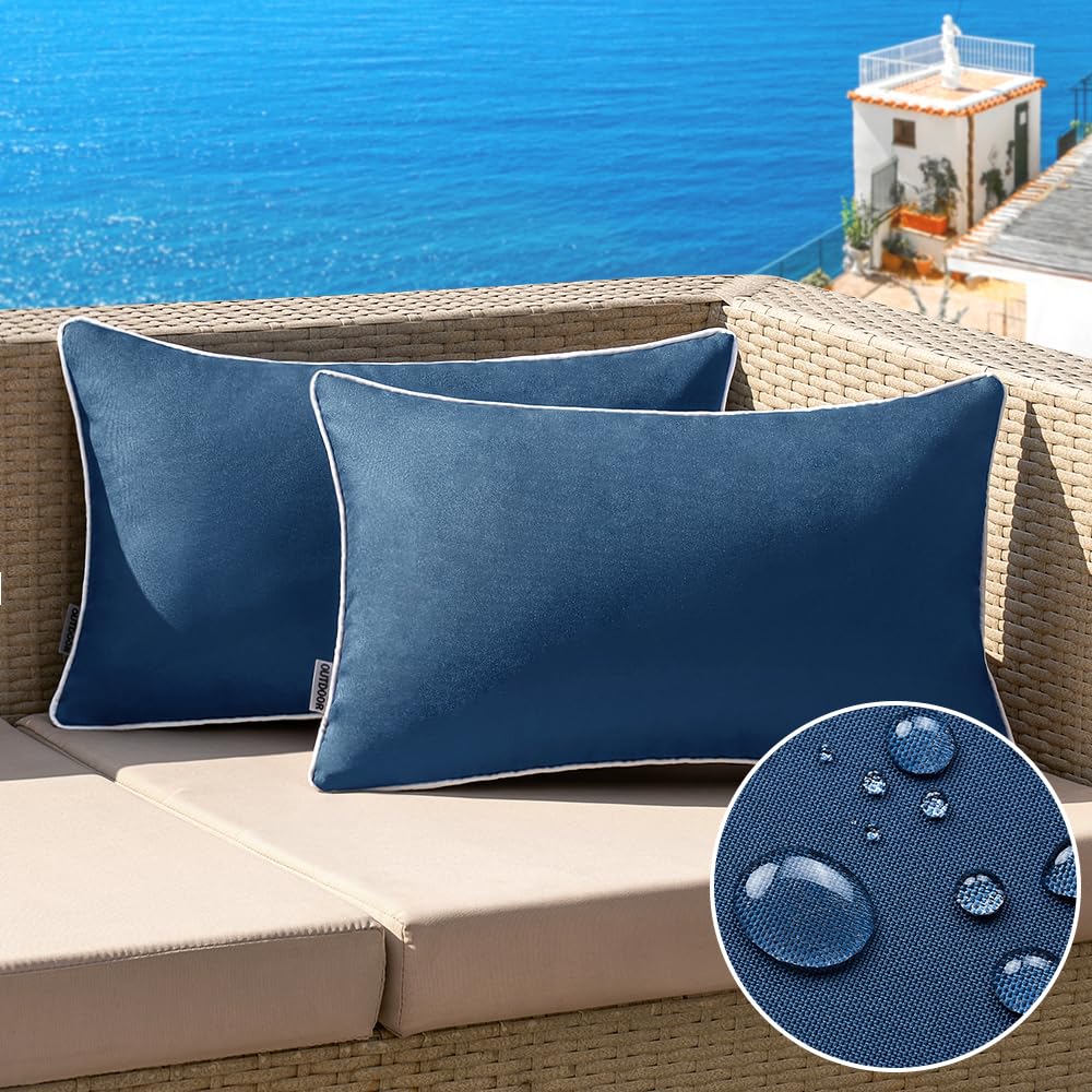 MIULEE funda frontal azul marino mostrando acabado resistente y elegante