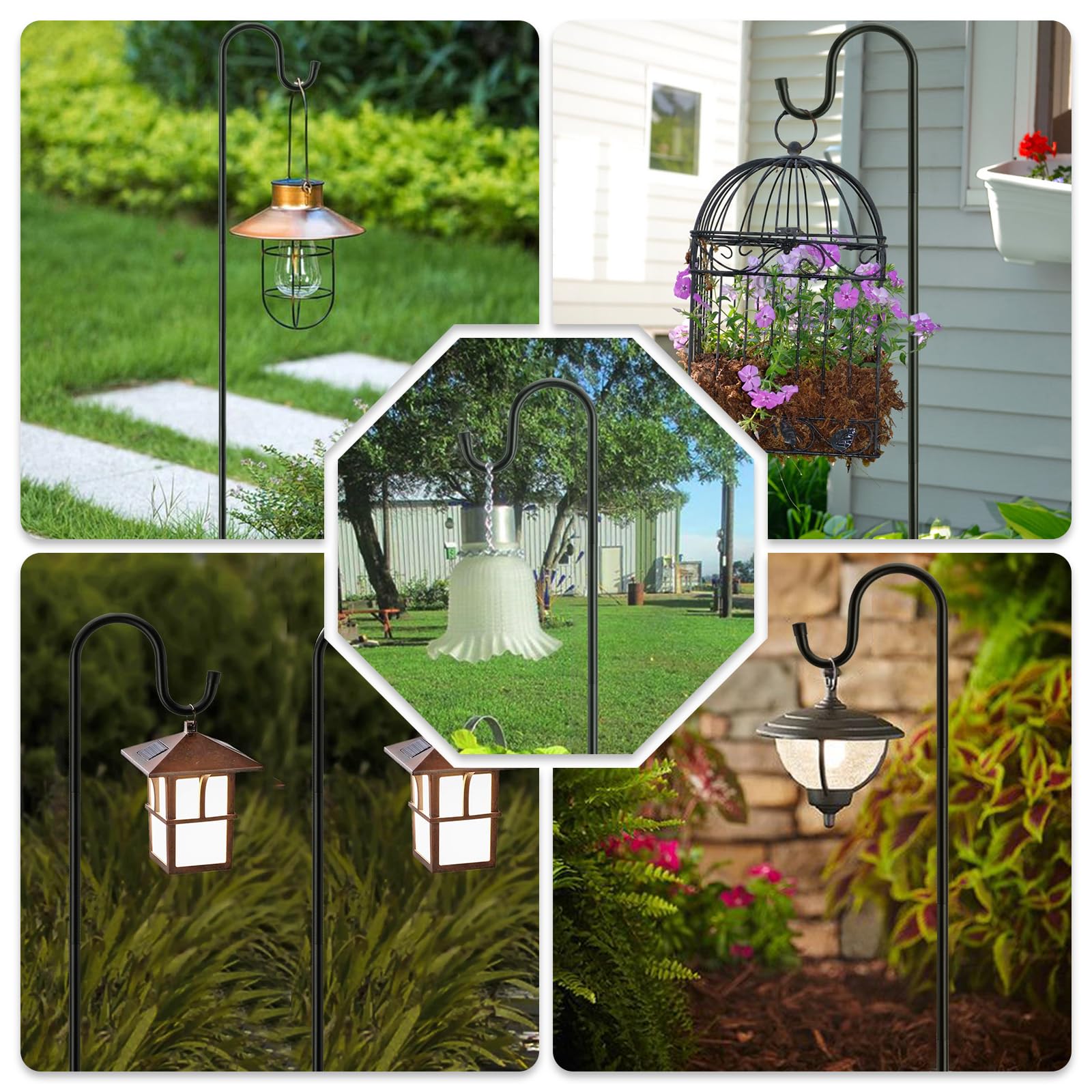 MIUVIBENI ambiente de jardín con luces, mejora estética exterior