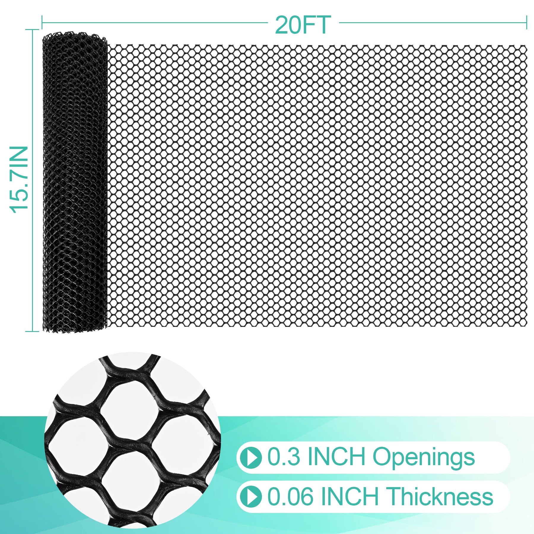 Miuwauer primer plano hexágonos plásticos, textura resistente y flexible
