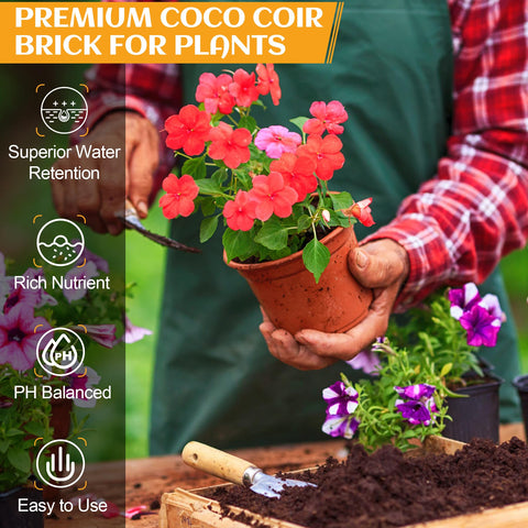 Miuwauer textura de fibra de coco que mejora aireación y retención