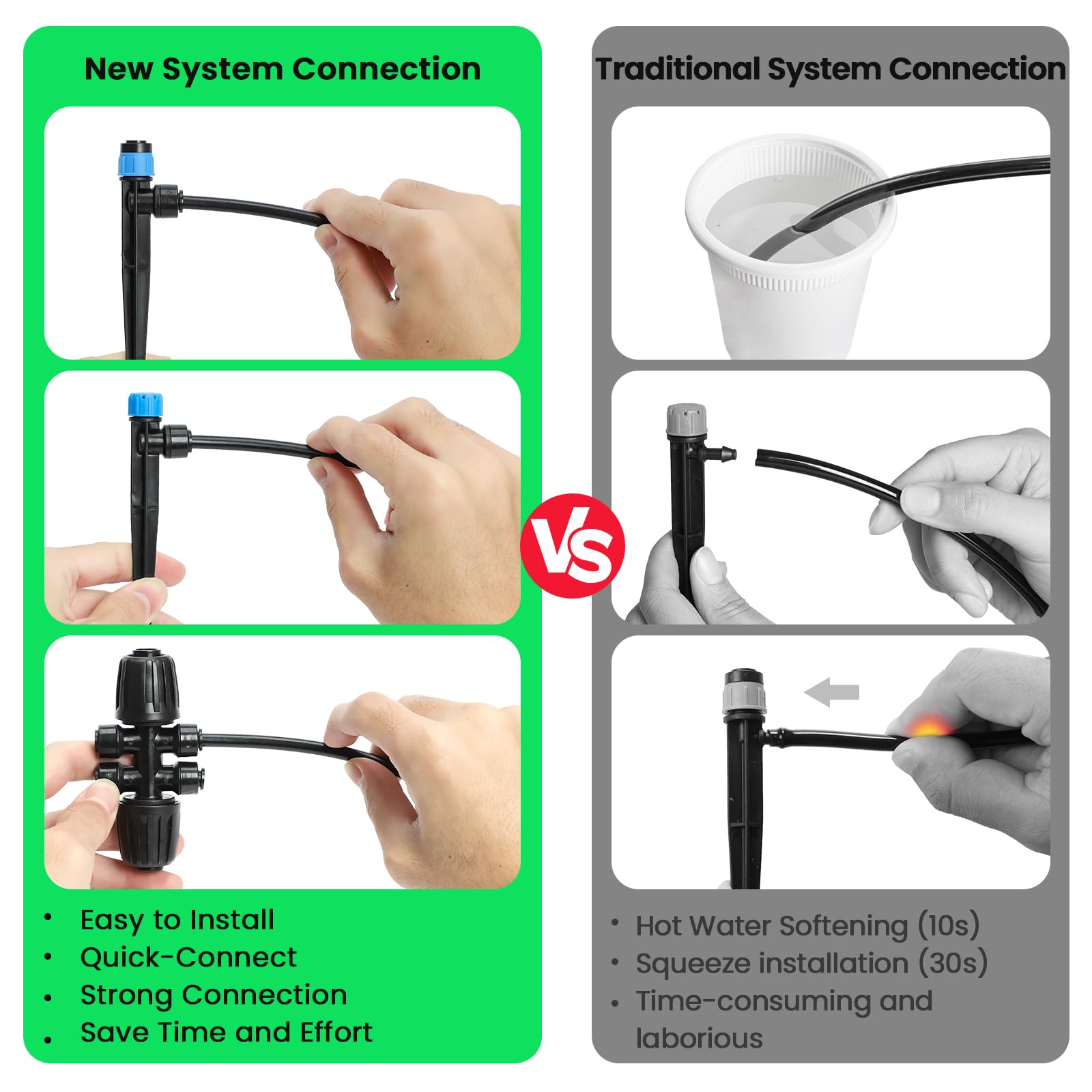 MIXC tubo 1/2" principal demostrando flujo mejorado y durabilidad