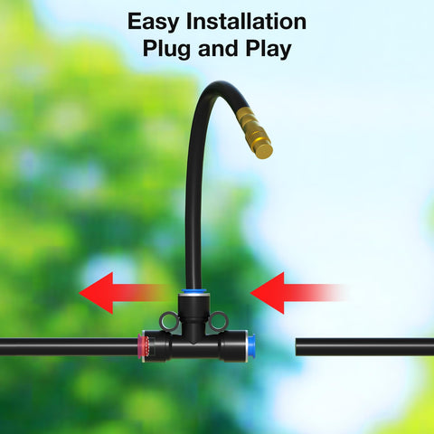 MIXC varilla flexible curvada con núcleo de aluminio para dirigir riego con control