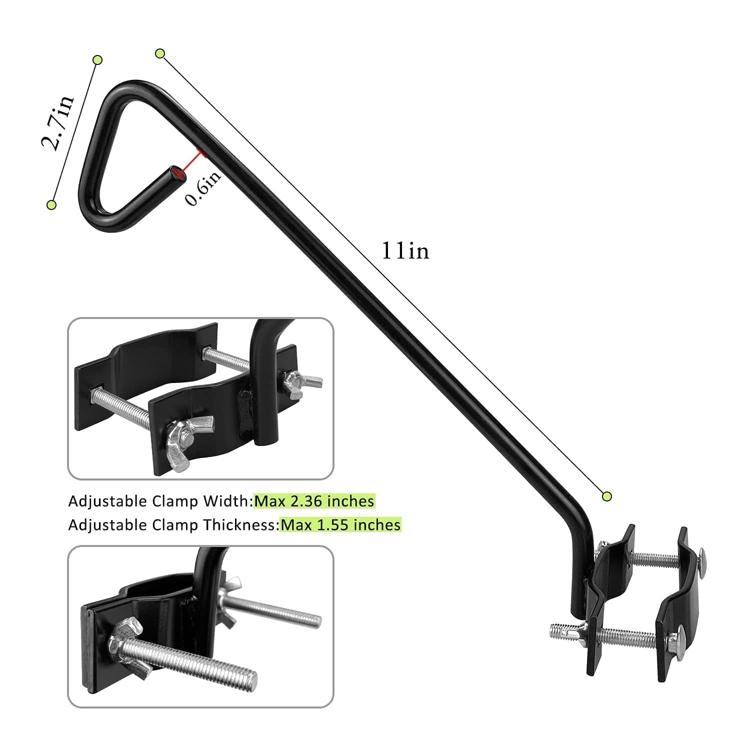 MIXXIDEA abrazadera clip y tornillos incluidos para montaje rápido