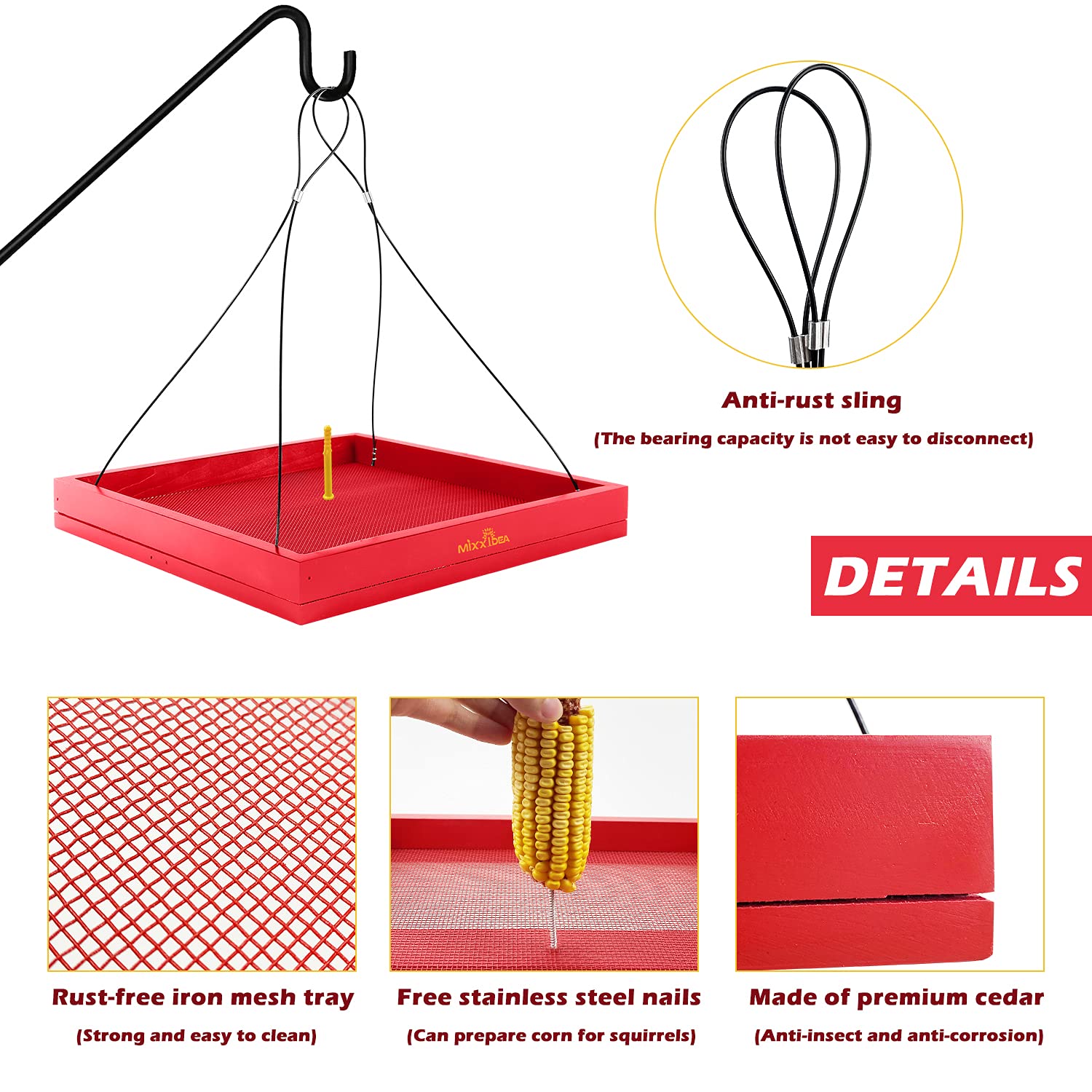 MIXXIDEA bandeja en mano para comparar tamaño y capacidad práctica