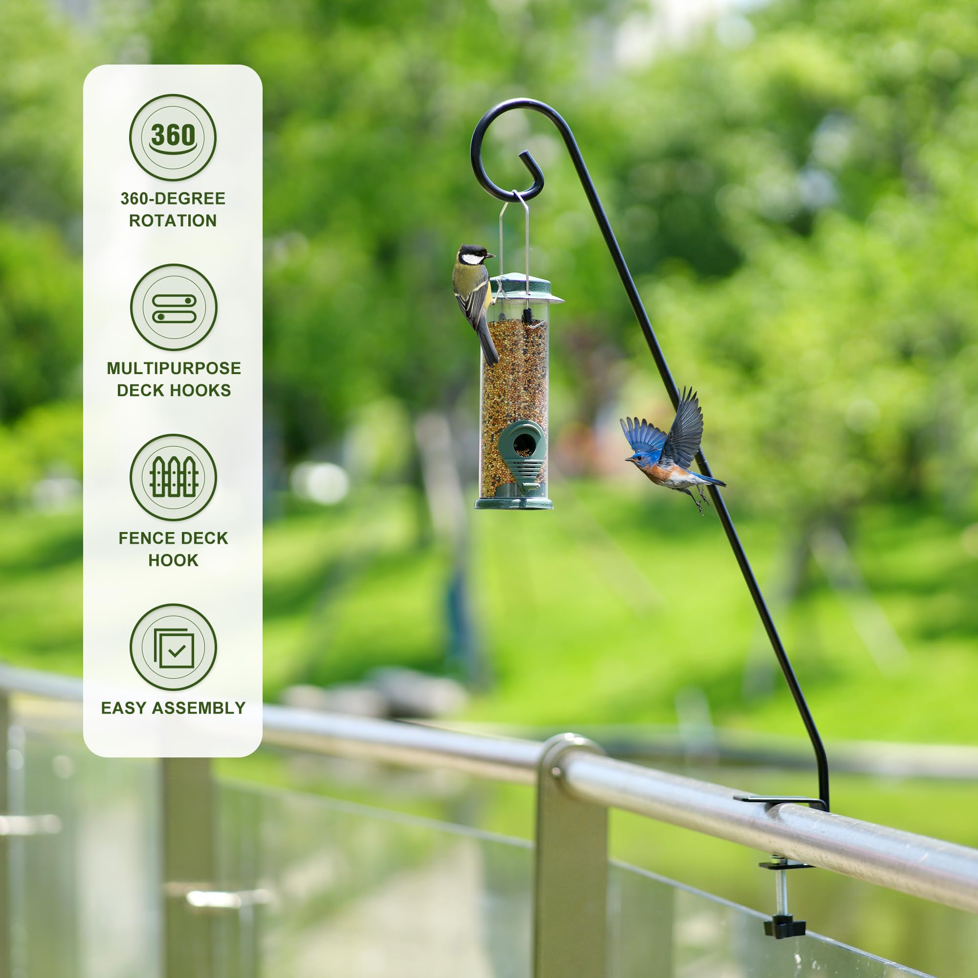 MIXXIDEA instalación en baranda con tornillos para montaje seguro