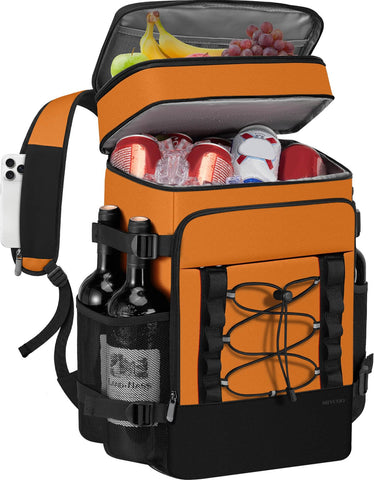 MIYCOO vista frontal de la mochila nevera con capacidad y porter facilidad