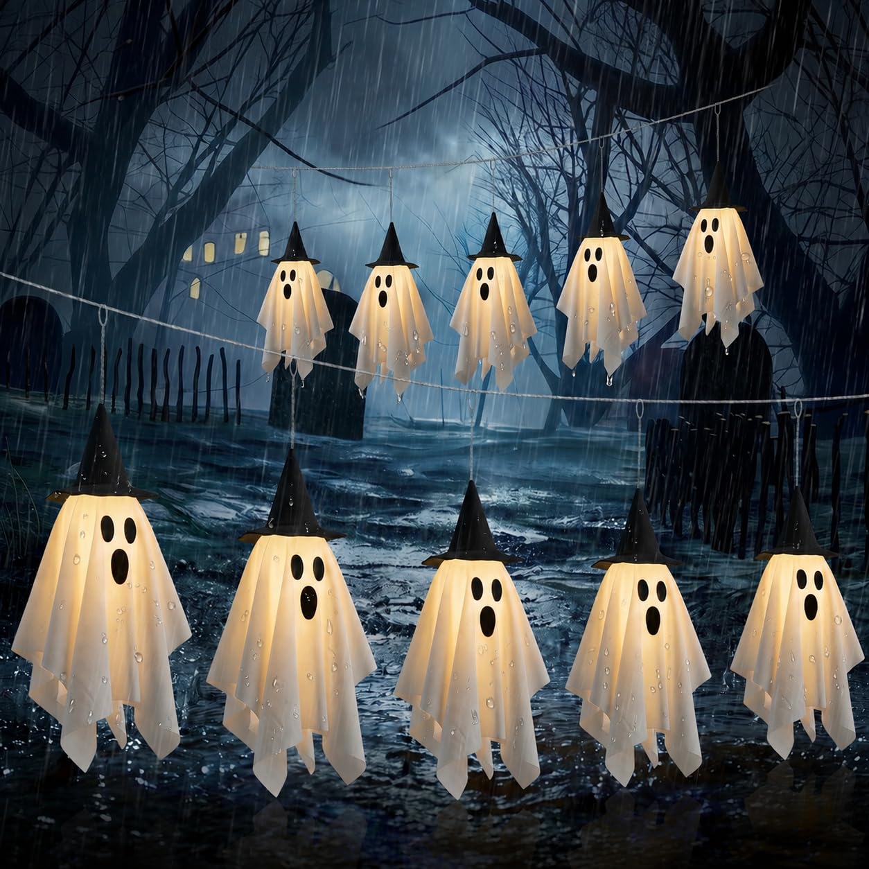MJuAn vista frontal del paquete mostrando los 10 fantasmas y longitud útil