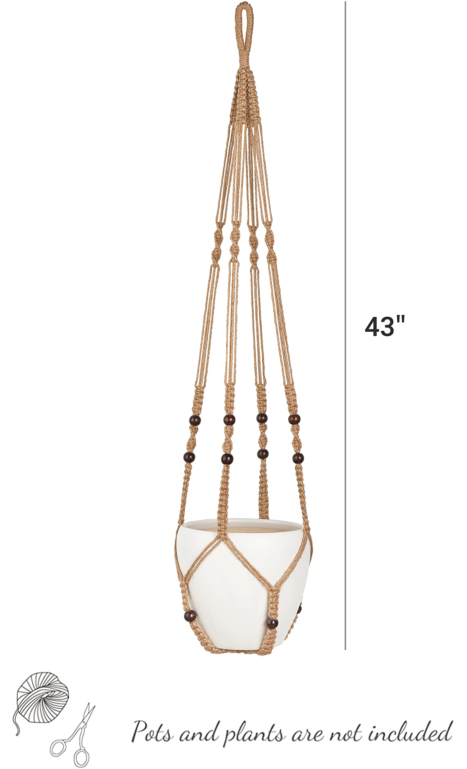 Mkono etiqueta yute natural que indica material resistente
