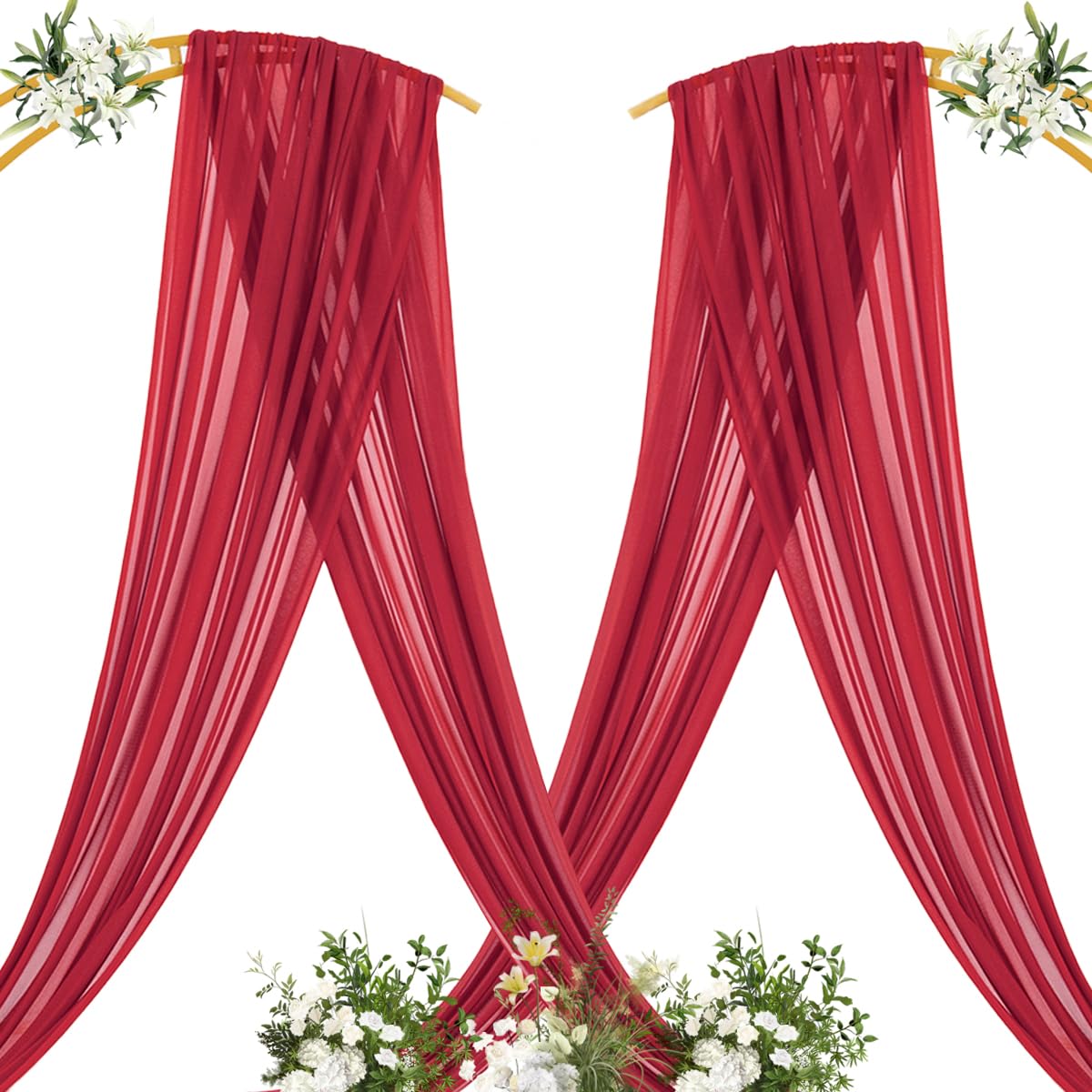 MLMC panel usado en arco de boda aporta ambiente romántico