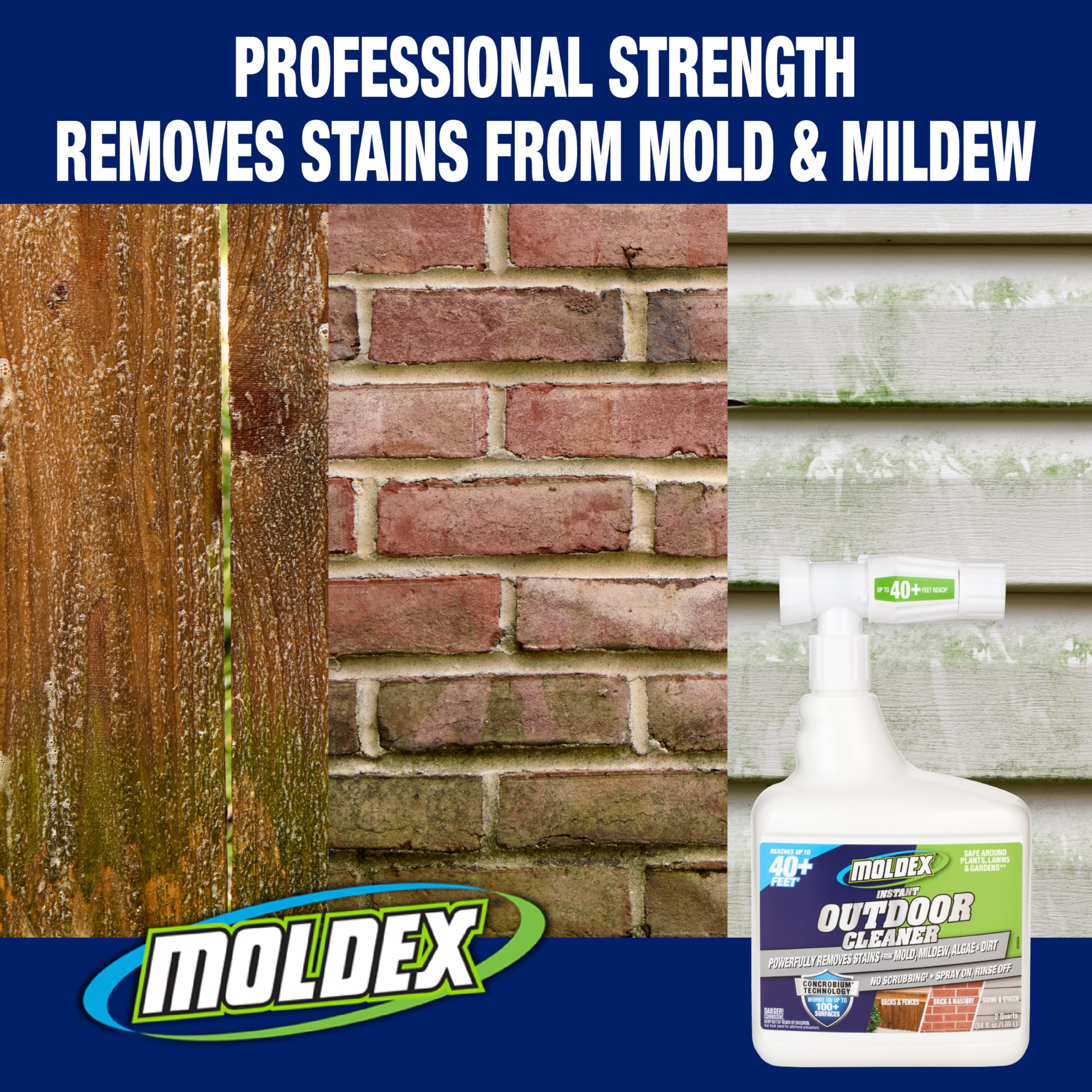 Moldex comparación de tamaño galón y rociador para proyectos grandes