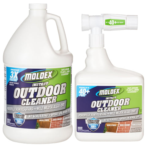 Moldex vista frontal del pack combo, limpieza fácil y rápida