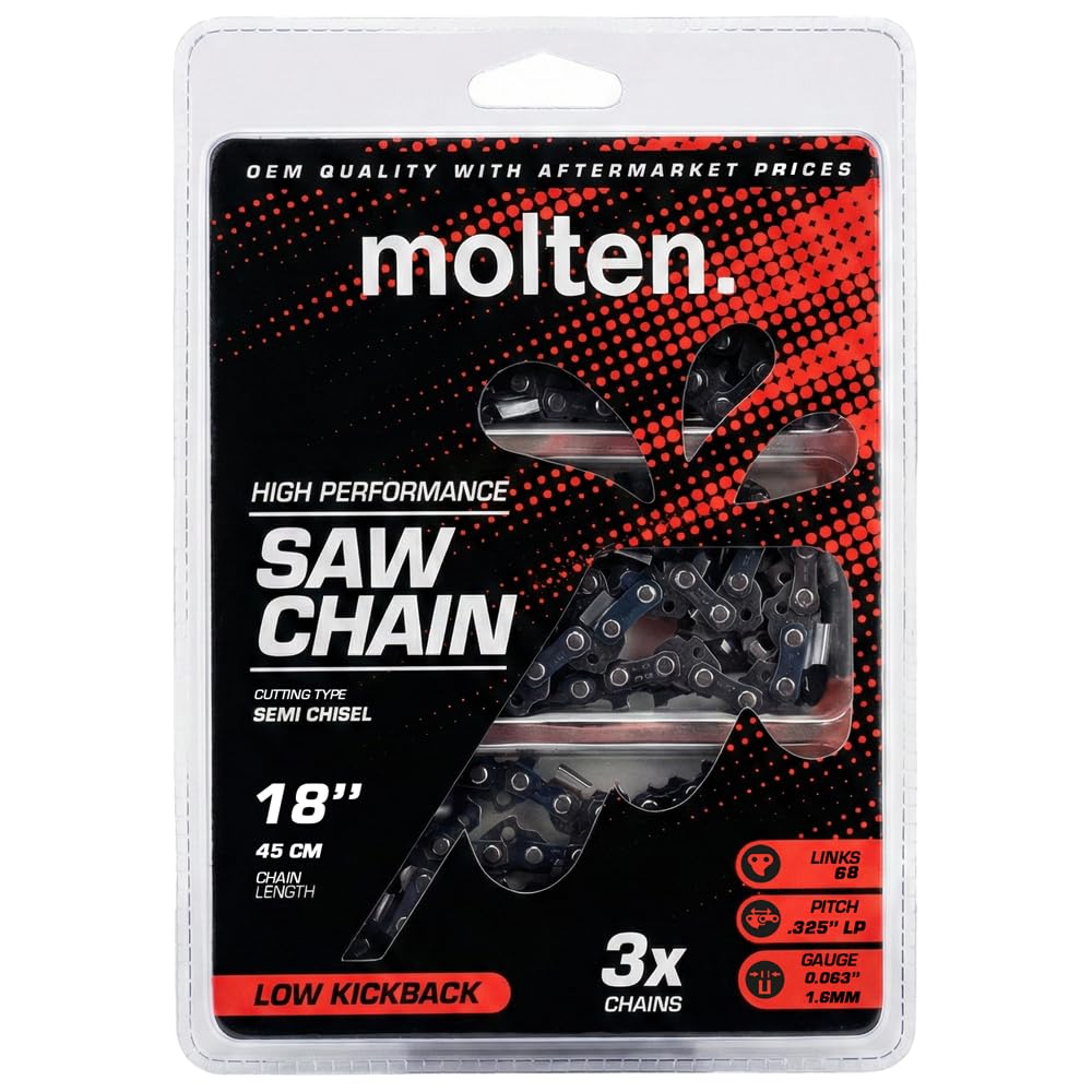 Molten paquete frontal de 3 cadenas 18" con ajuste preciso