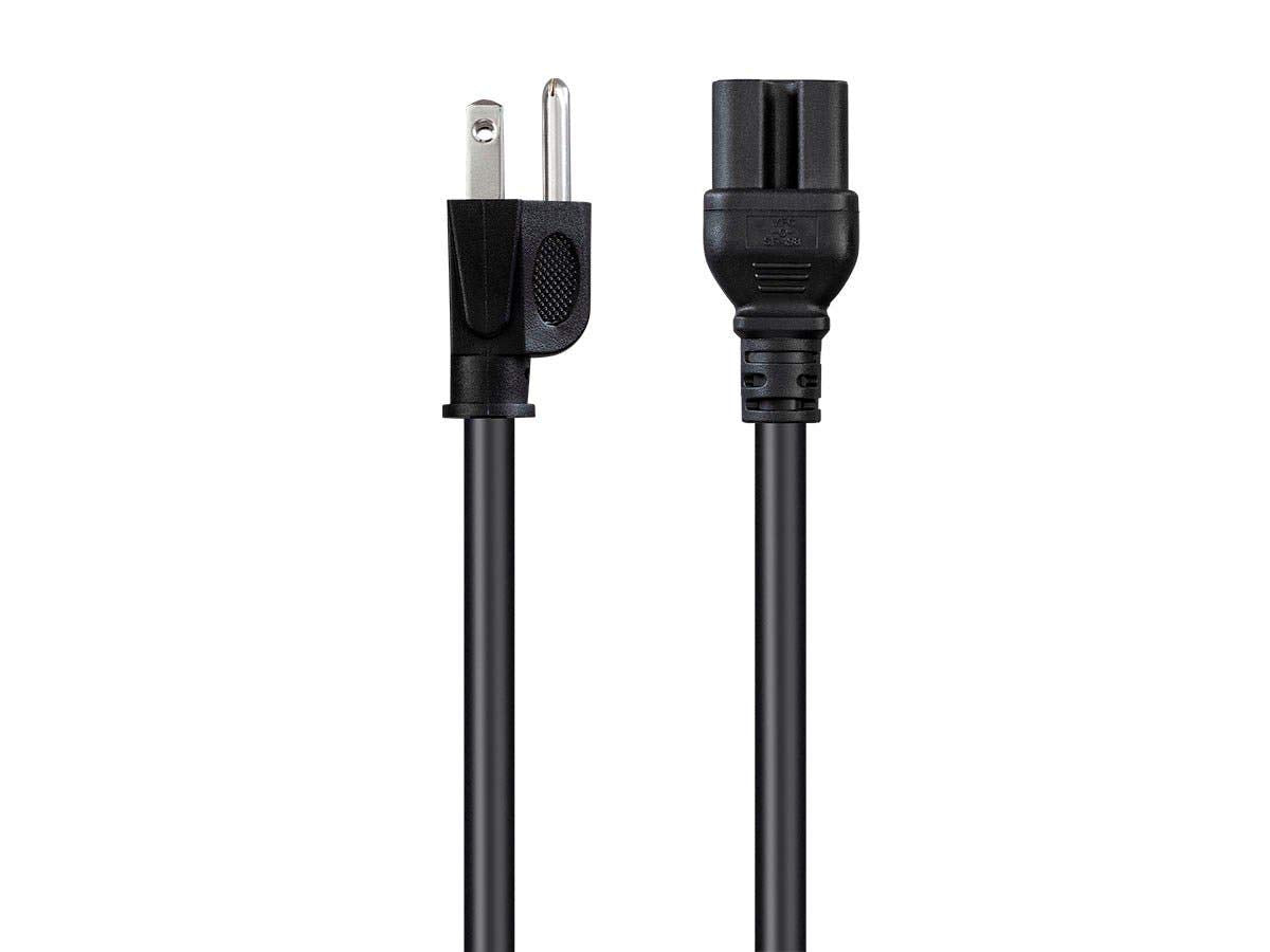 Monoprice primer plano del conector IEC C15 beneficio resistencia térmica