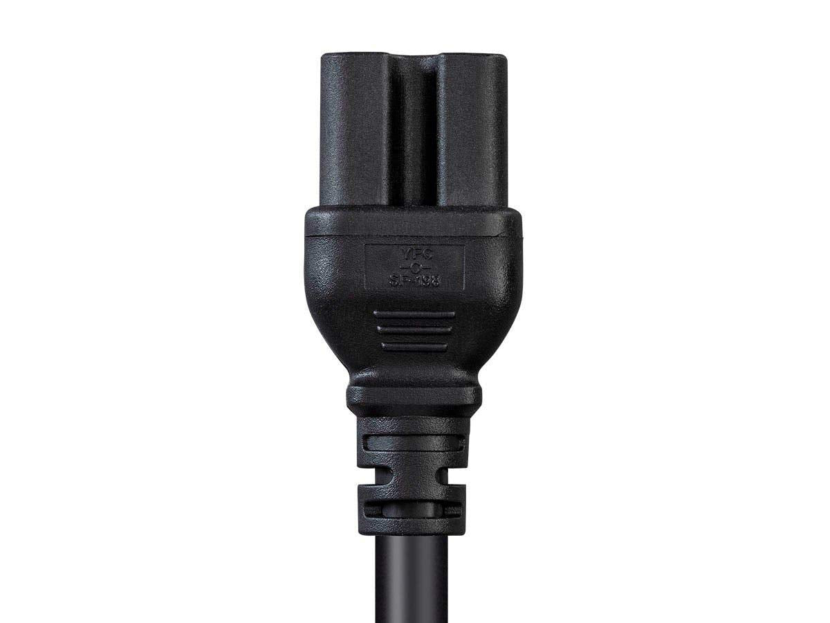 Monoprice etiqueta con especificaciones 14AWG 15A 125V para identificación rápida de capacidad