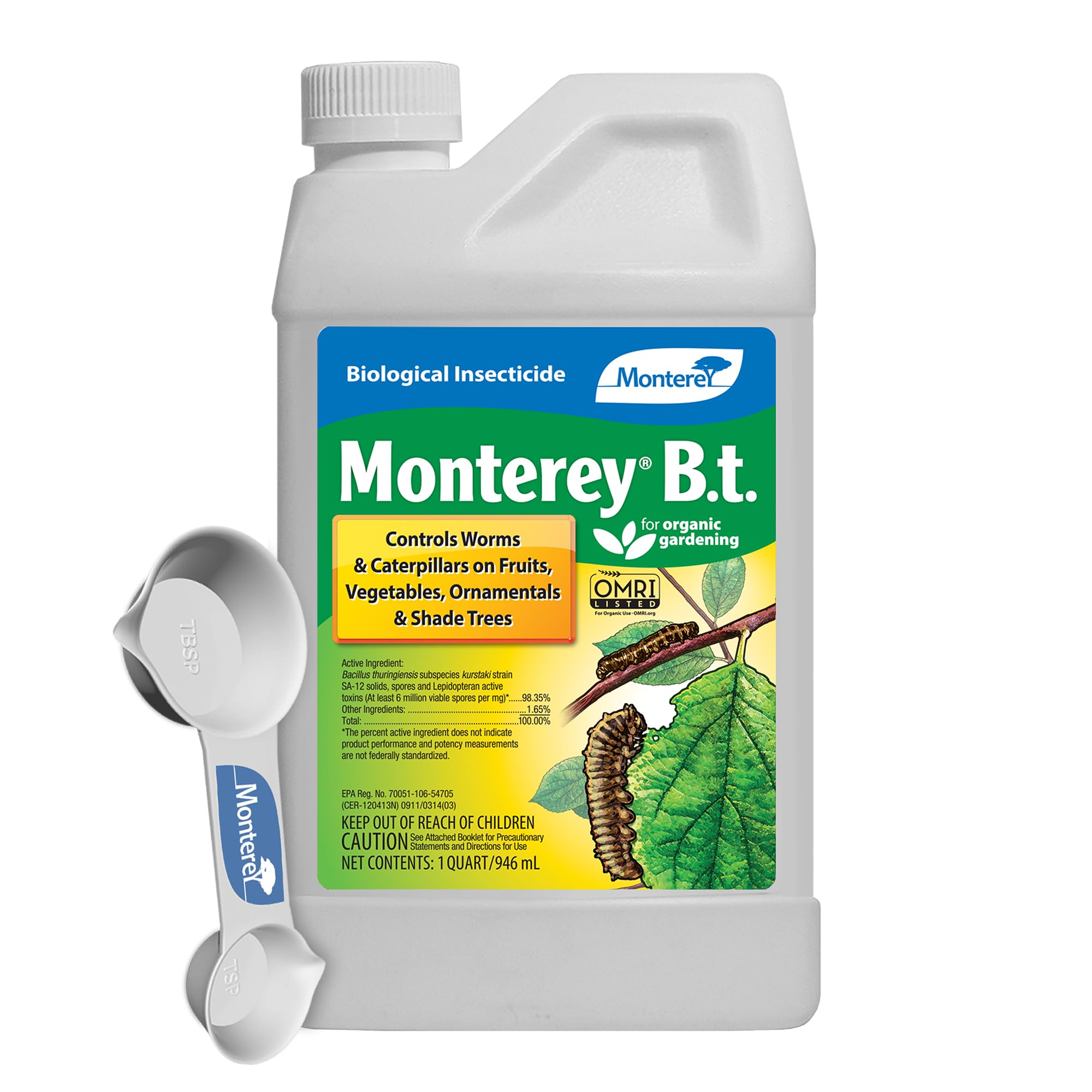 Monterey envase frontal mostrando presentación 32 oz y beneficios de control