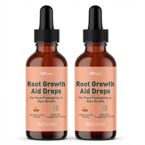 Montorchid Root Drops vista frontal con envase práctico y beneficios de enraizamiento