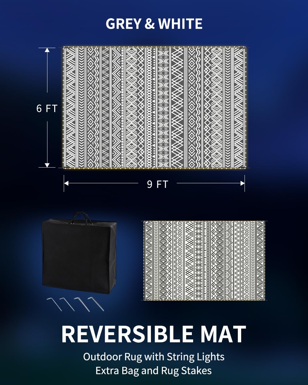MontVoo alfombra junto a silla para comparar tamaño y cobertura
