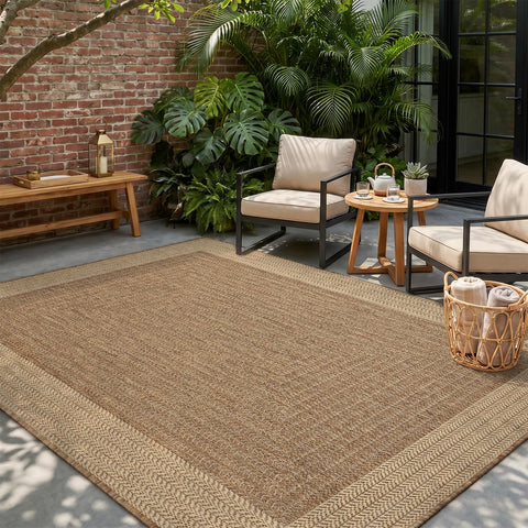 MontVoo alfombra junto a muebles para mostrar escala y combinación estética