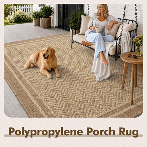 MontVoo ambiente boho con alfombra y rattan, aporta estilo y funcionalidad para exteriores