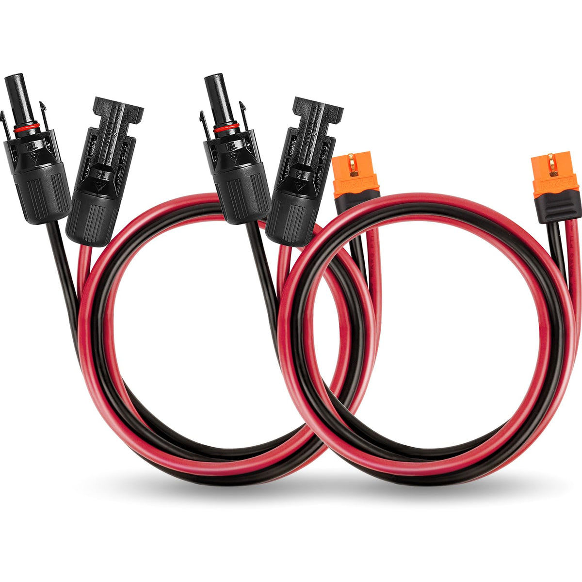 MOOKEERF cable frontal mostrando conectores XT60i para conexiones seguras