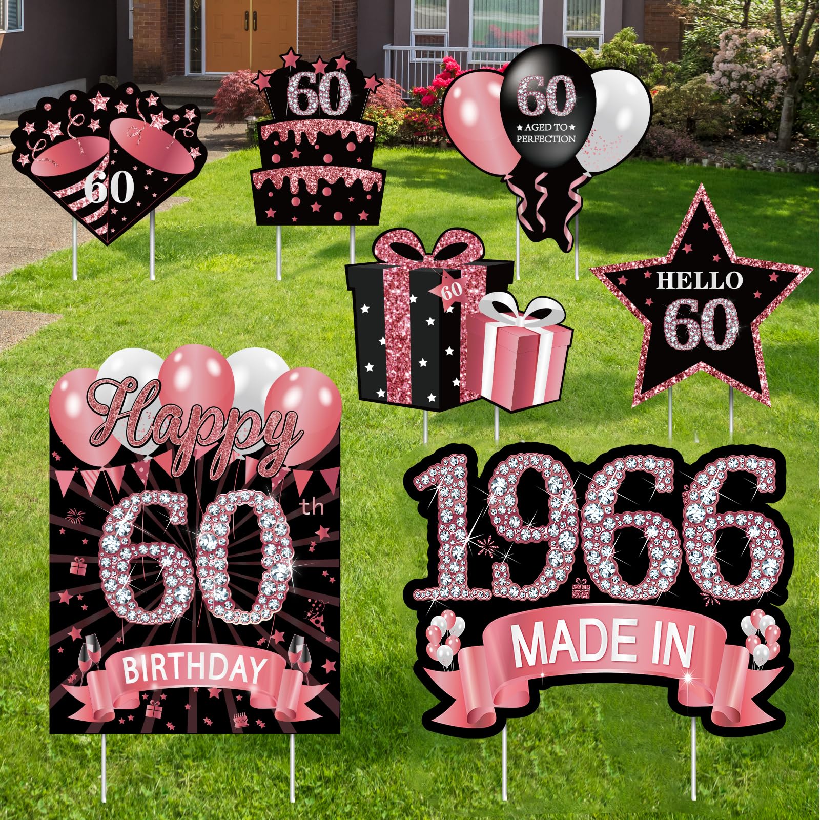 MOORAY cartel principal 60 en césped, crea impacto visual