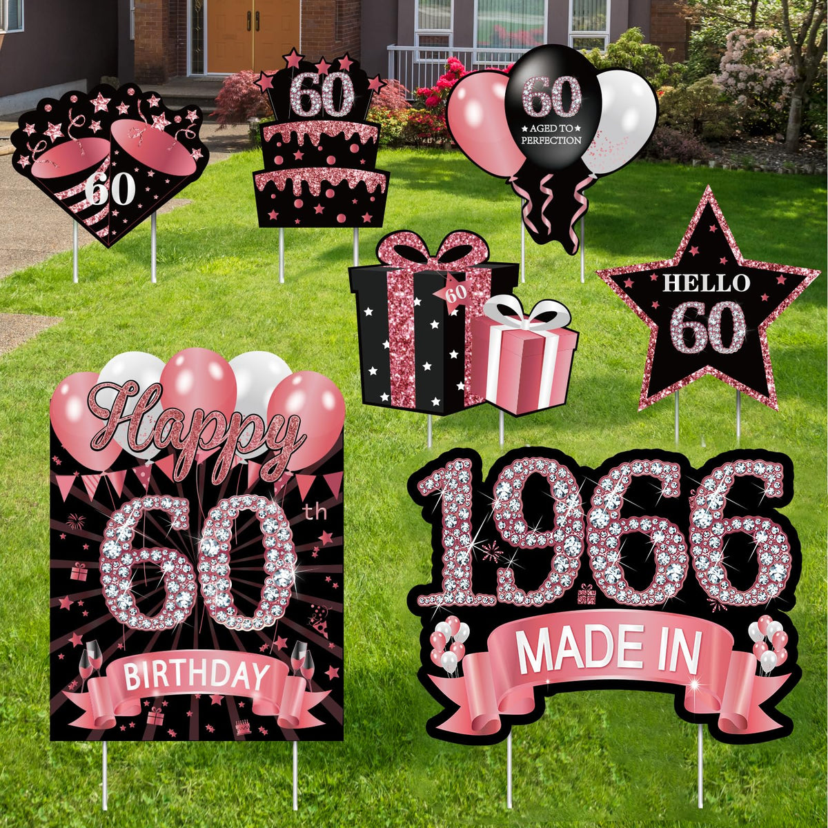 MOORAY cartel principal 60 en césped, crea impacto visual
