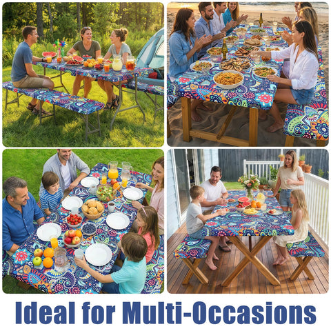 Moosfor mesa de picnic ambientada exterior mostrando uso real