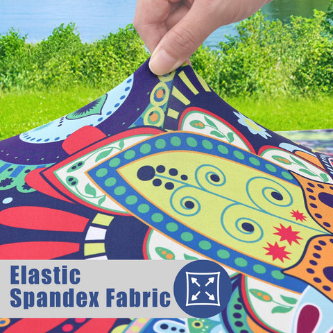 Moosfor primer plano de la textura spandex mostrando elasticidad y suavidad