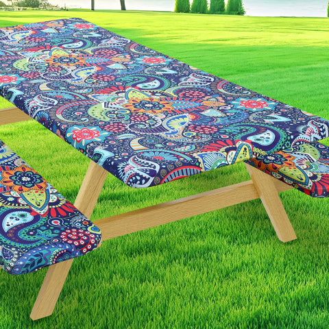 Moosfor vista frontal de la funda de mesa 6ft que ofrece ajuste ceñido